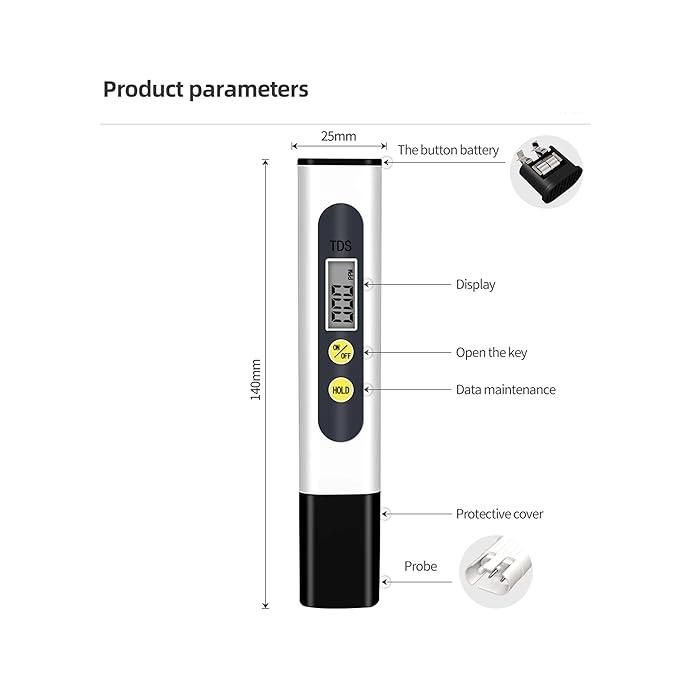 Water TDS Meter Tester – Digital Purity & Quality Checker | NISHU Superstores