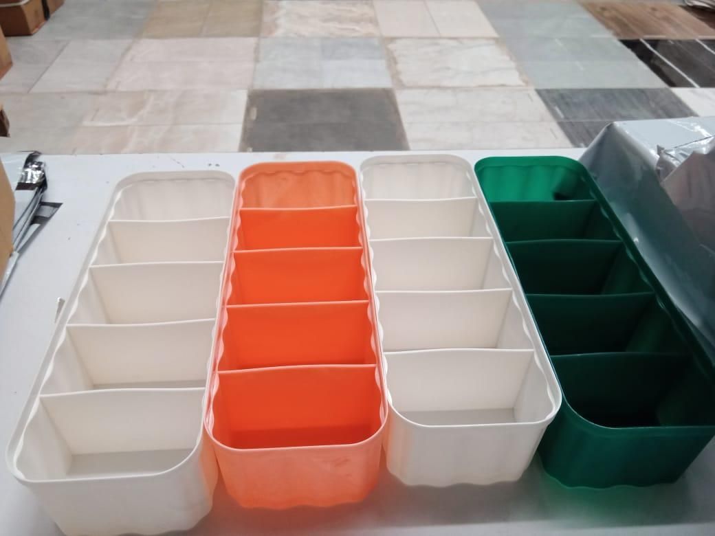 Drawer Organizers (Pack of 4) | Multi-Compartment Storage Boxes for Home & Office | NISHU Superstores