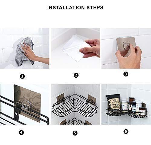 Kitchen Organizer Corner Shelf – Wall Mount Stainless Steel Storage Rack (Pack of 1) | NISHU Superstores