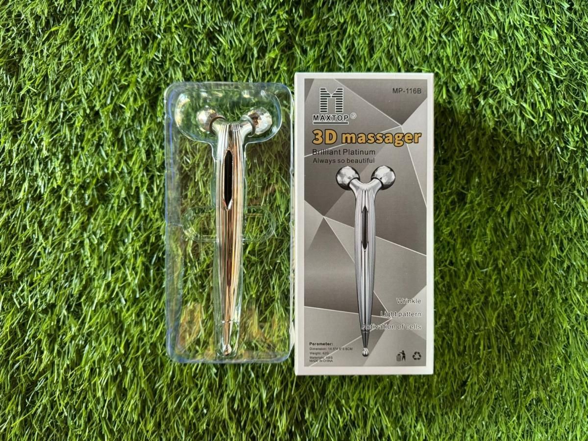 3D 360° Face Massage Roller | Mini Long Handle Massager for Skin Glow – NISHU Superstores