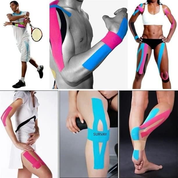Kinesiology Tape for Muscle Pain Relief | Waterproof & Stretchable | NISHU Superstores
