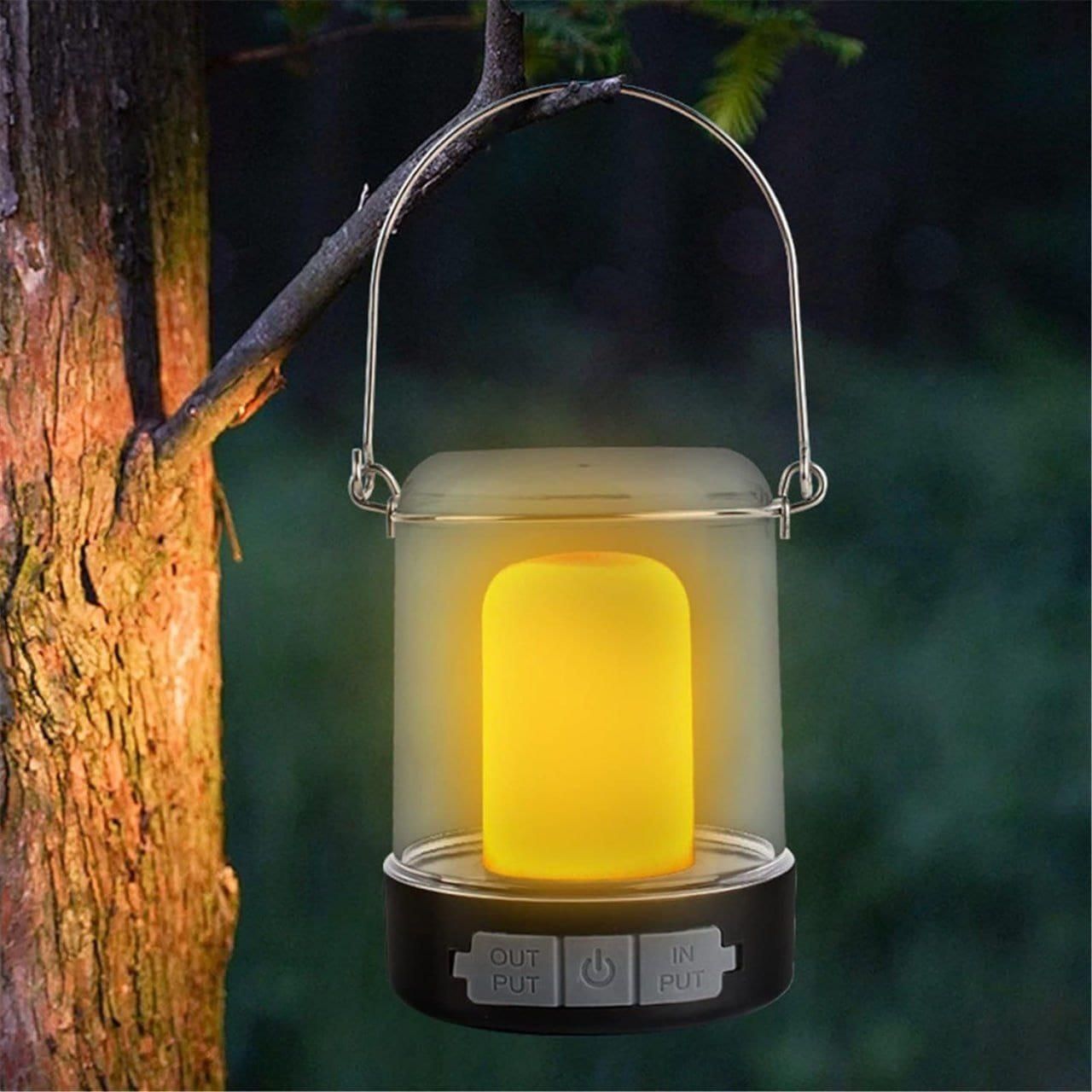 LED Rechargeable Camping Lantern – Vintage Style with Step less Dimming & Hanging Hook | NISHU Superstores