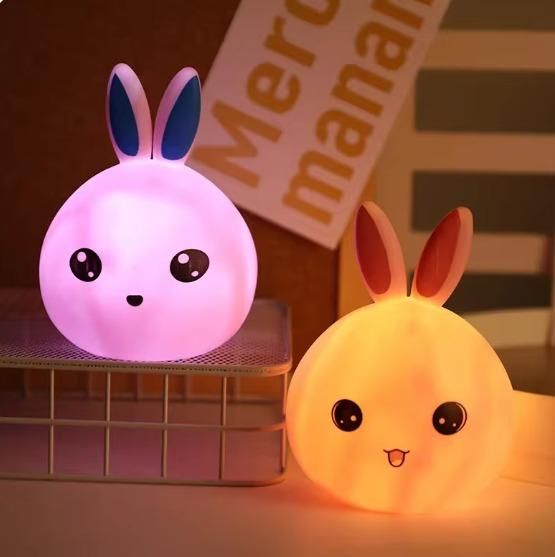 Silicone Bunny Touch Lamp – Cute Open Eye Night Light for Kids & Bedroom | NISHU Superstores