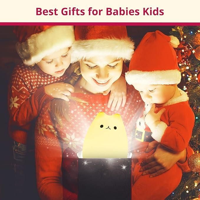 Little Cat Silicone Night Light – Cute LED Lamp for Kids | NISHU Superstores