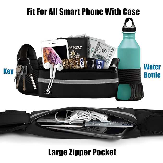 Ultra Light Bounce Fitness Workout/Running Belt – Secure & Comfortable Gear for Active Use | NISHU Superstores
