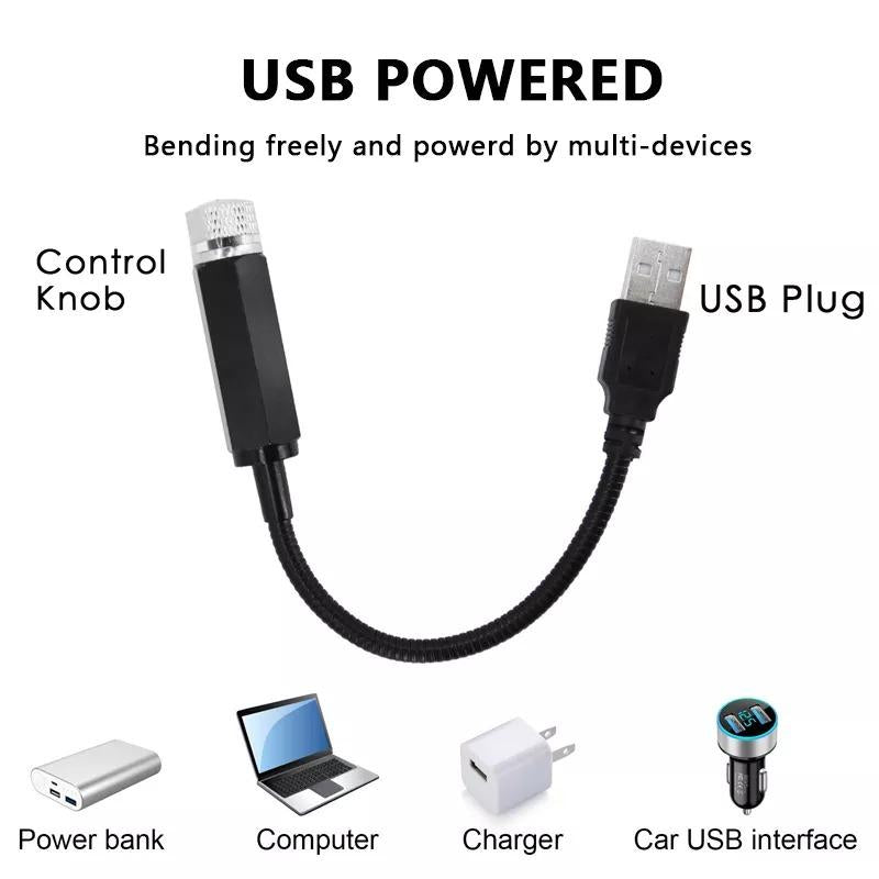 12V LED Star Decoration Light for Car & Room | 360° Rotating USB Disco Laser Light | NISHU Superstores