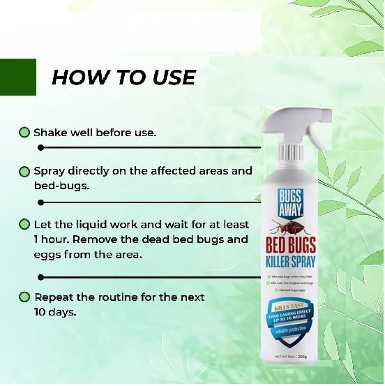 Bedbug Killer Spray – Non-Toxic & Safe | 200ml Pack of 1 | NISHU Superstores