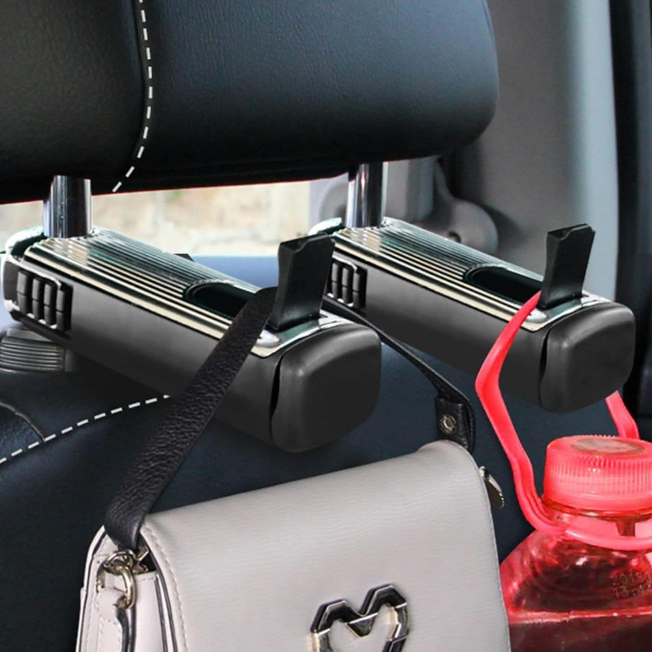 360° Rotatable Car Headrest Hooks – Universal Hanger Holder for Bags & Essentials | NISHU Superstores