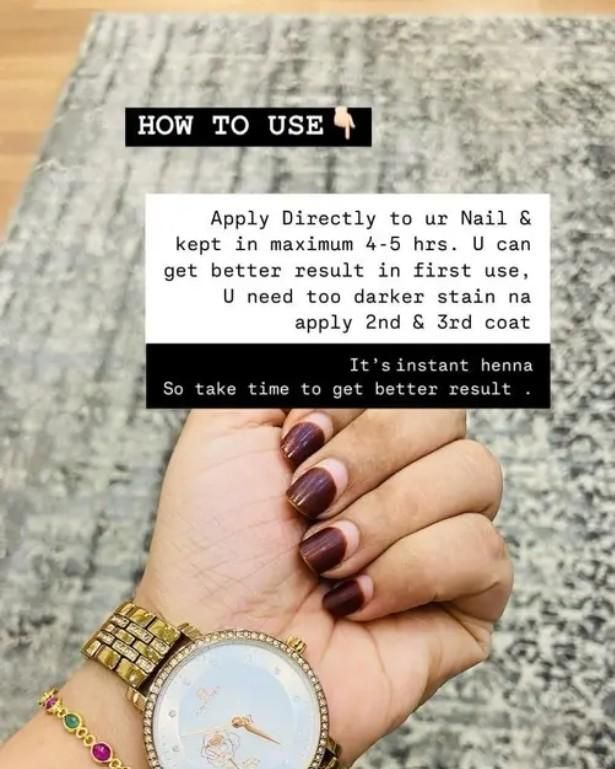 Instant Nail Injection Henna Mehndi Bottle 10ml – Easy Nail Art & Natural Color | NISHU Superstores