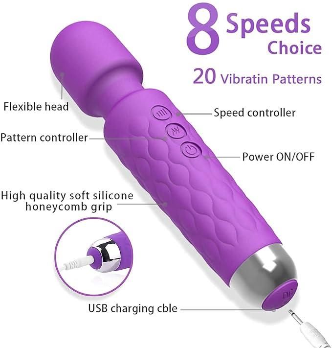 Rechargeable Full Body Wand Massager – Powerful & Portable Relief Tool | NISHU Superstores