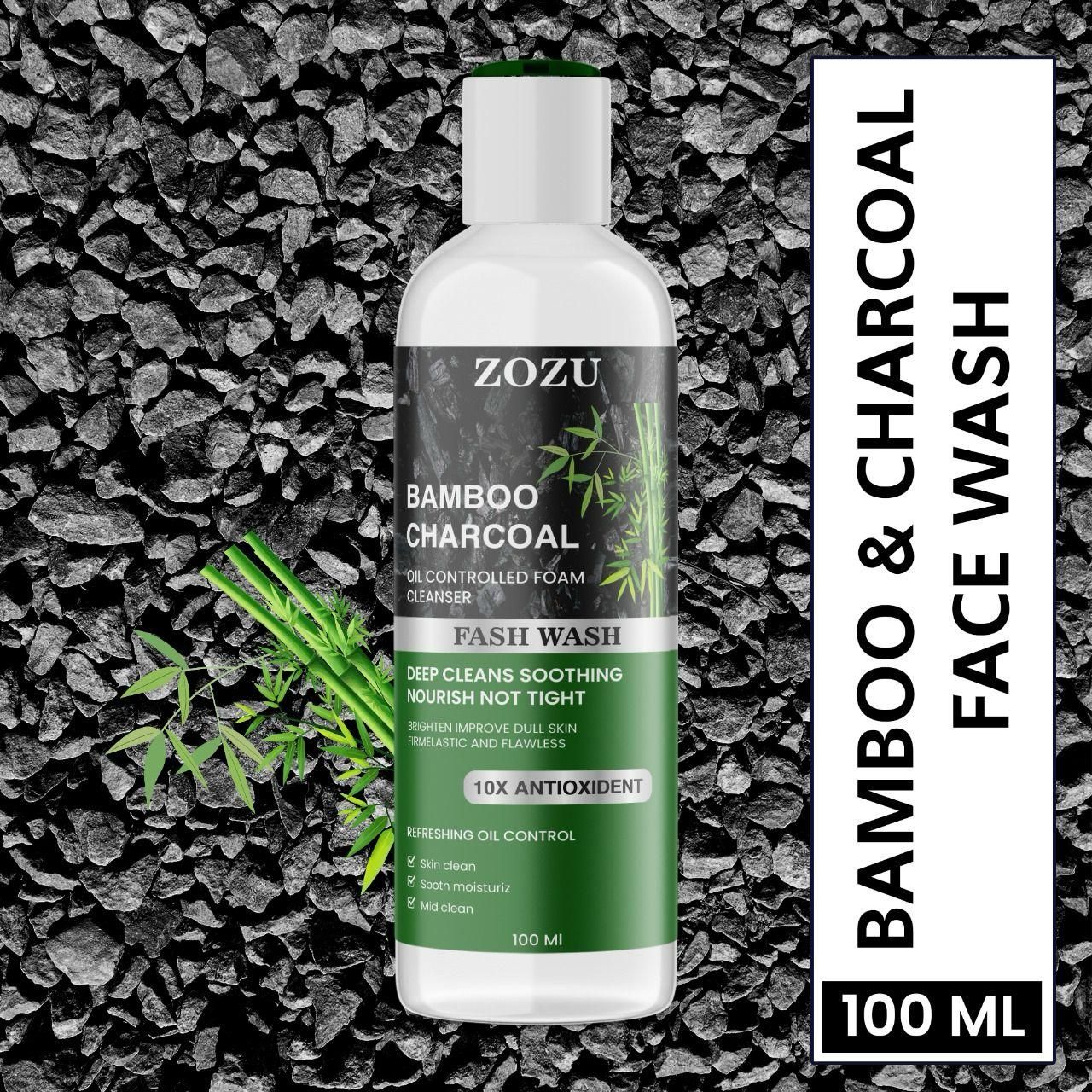 ZOZU Charcoal Face Wash 100ml – 10x Antioxidant Deep Cleanser for Clear Skin | NISHU Superstores