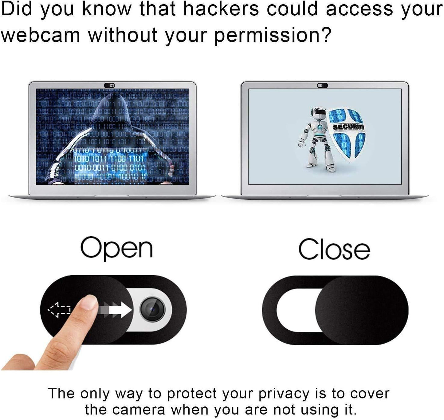 Ultra Thin Laptop Camera Cover (Pack of 3) – Privacy Protector | NISHU Superstores