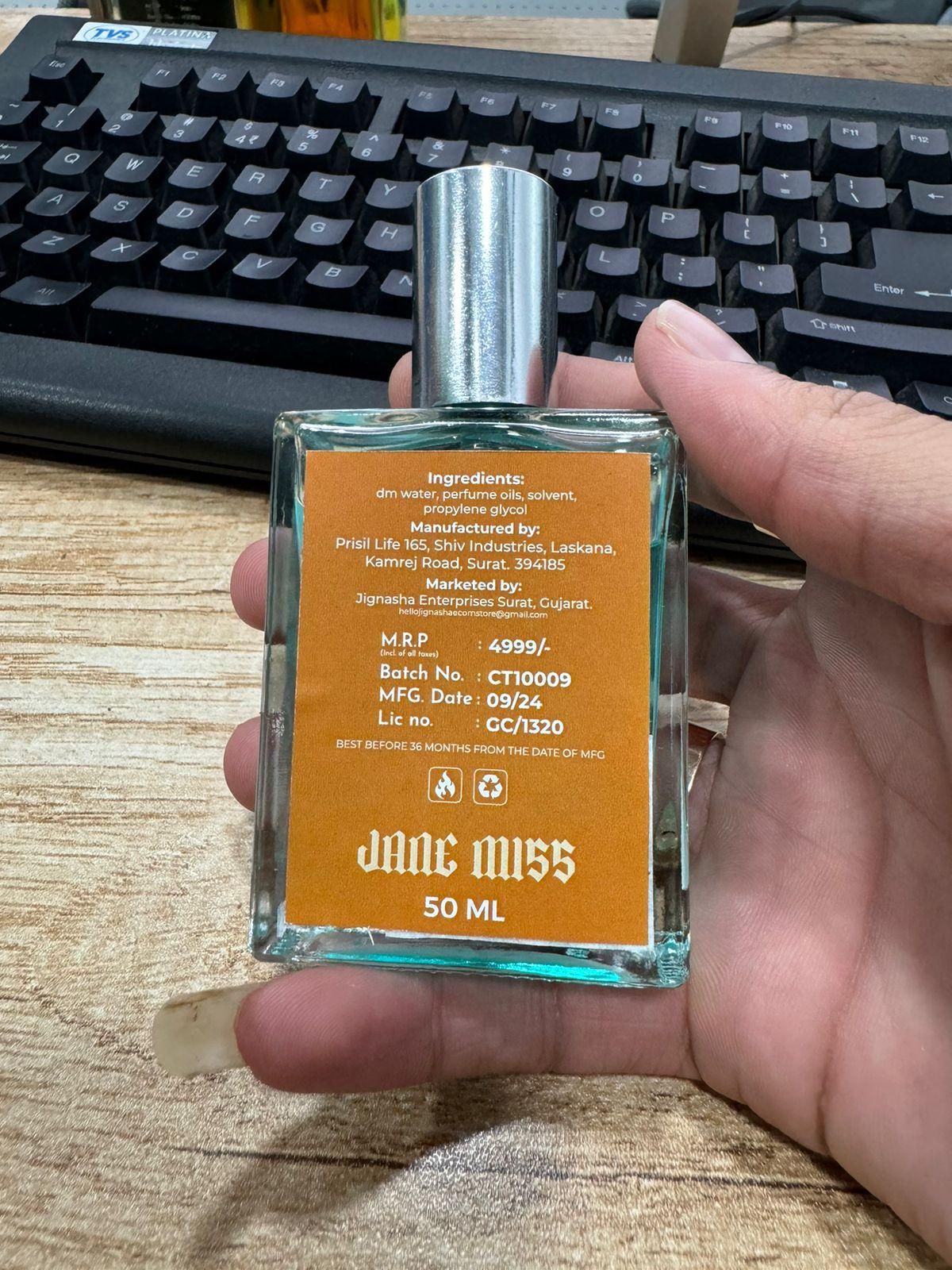 Jane Miss for Men/Pour Homme Eau de Toilette Spray 50ML (Pack of 2) – Masculine & Long-Lasting Fragrance | NISHU Superstores