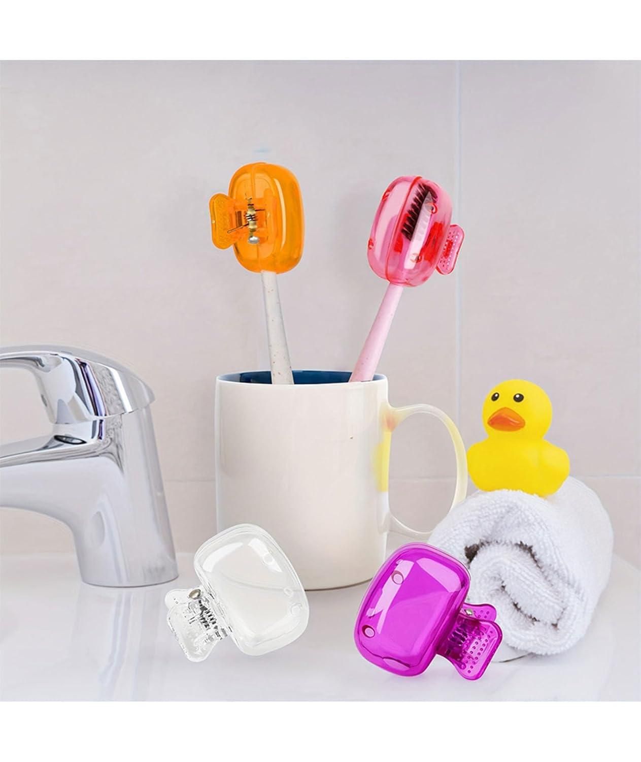 Toothbrush Cap Cover (Pack of 4) – Hygiene Travel Tooth Brush Protector | NISHU Superstores