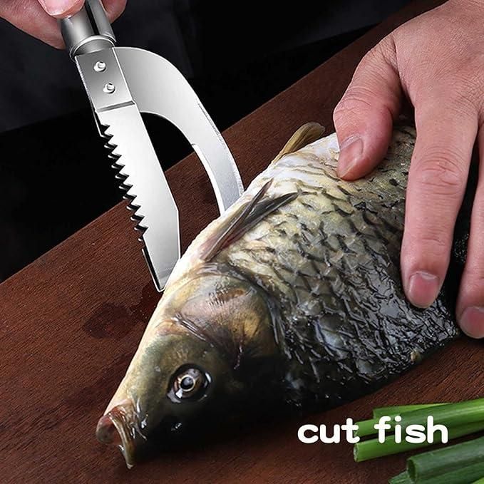 3-in-1 Fish Scaler Scraper – Kitchen Tool with Scale Remover, Cutter & Storage Box | NISHU Superstores