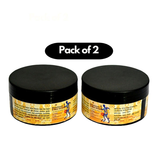 Botulinum Toxin and Bee Venom Cream (Pack of 2) | Anti-Aging, Wrinkle Reduction & Skin Firming Face Cream – NISHU Superstores