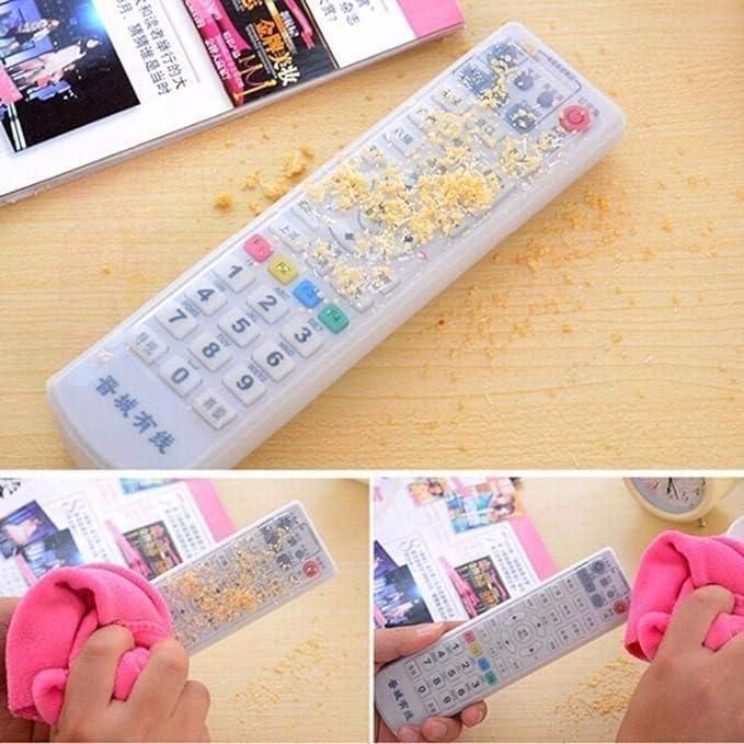 Transparent Silicone TV Remote Cover Dustproof (3 Pcs) – Protective & Anti-Slip | NISHU Superstores