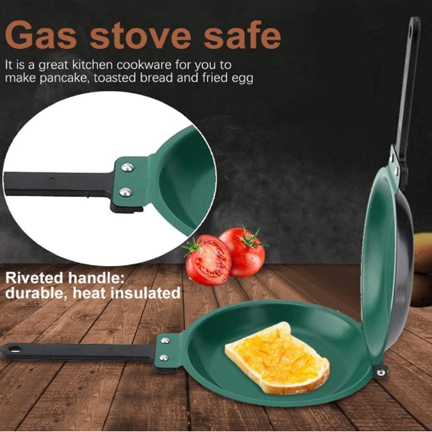 Double Side Nonstick Frying Pan – Flip & Cook Grill Pan | NISHU Superstores
