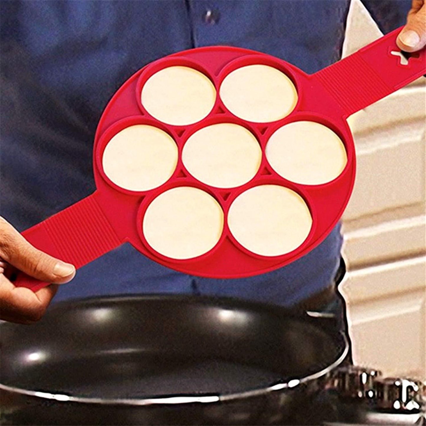 Silicone Non-Stick Pancake Maker Molds – Easy Flip Cooking Ring for Perfect Pancakes | NISHU Superstores