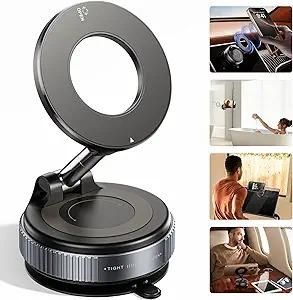 Vacuum Suction Magnetic Bracket – 360° Rotating Phone Holder for Wall, Desk & Car | NISHU Superstores