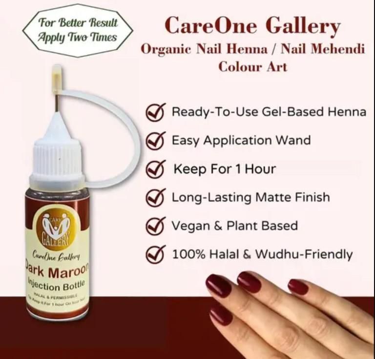 Instant Nail Injection Henna Mehndi Bottle 10ml – Easy Nail Art & Natural Color | NISHU Superstores