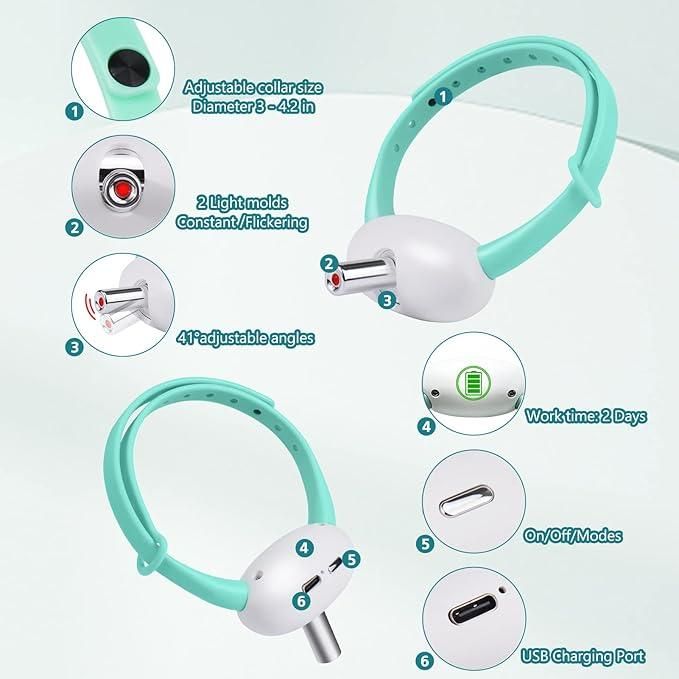 Pet Laser Collar Toy – Automatic Self-Teasing Laser Chase for Cats & Dogs | NISHU Superstores