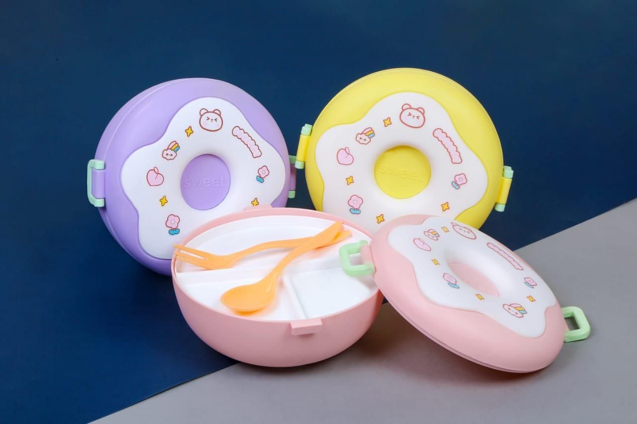 Donut Shape Children’s Lunch Box – Fun & Durable Food Storage | NISHU Superstores
