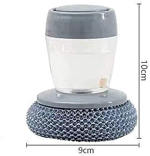 Soap Dispensing Palm Brush for Kitchen Cleaning (Pack of 2) – Non-Slip & Refillable | NISHU Superstores