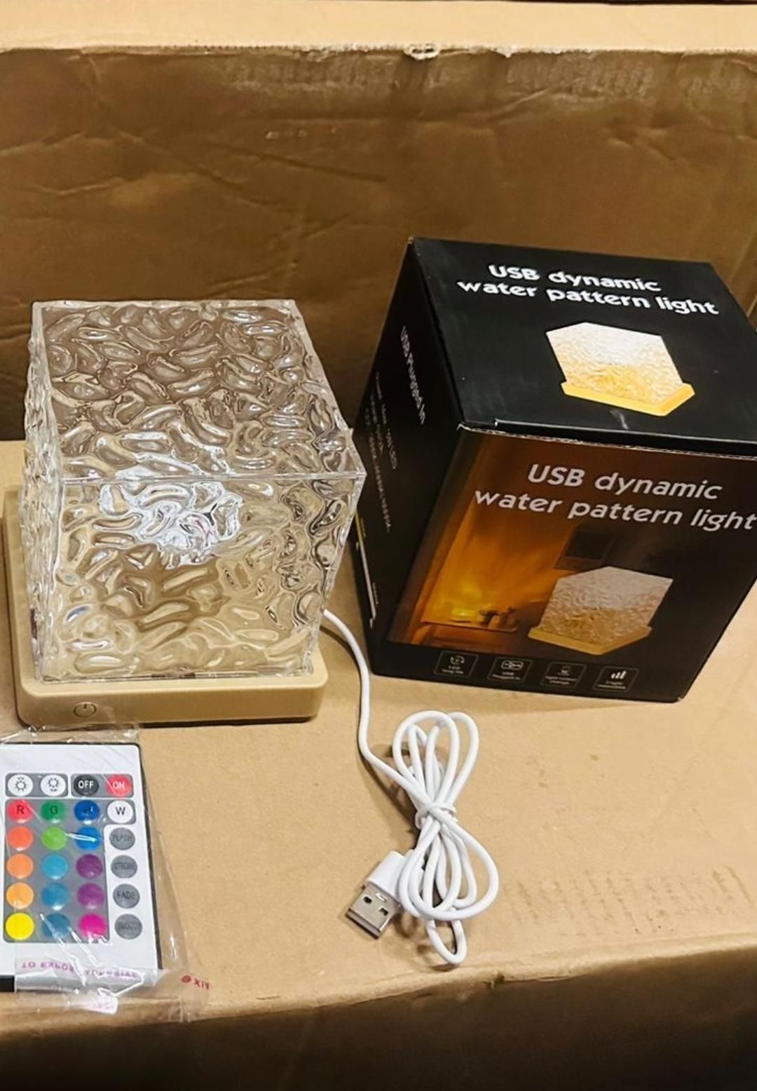 Rotating Water Ripple Night Light Aura Lamp – Soothing Ambient Lighting | NISHU Superstores