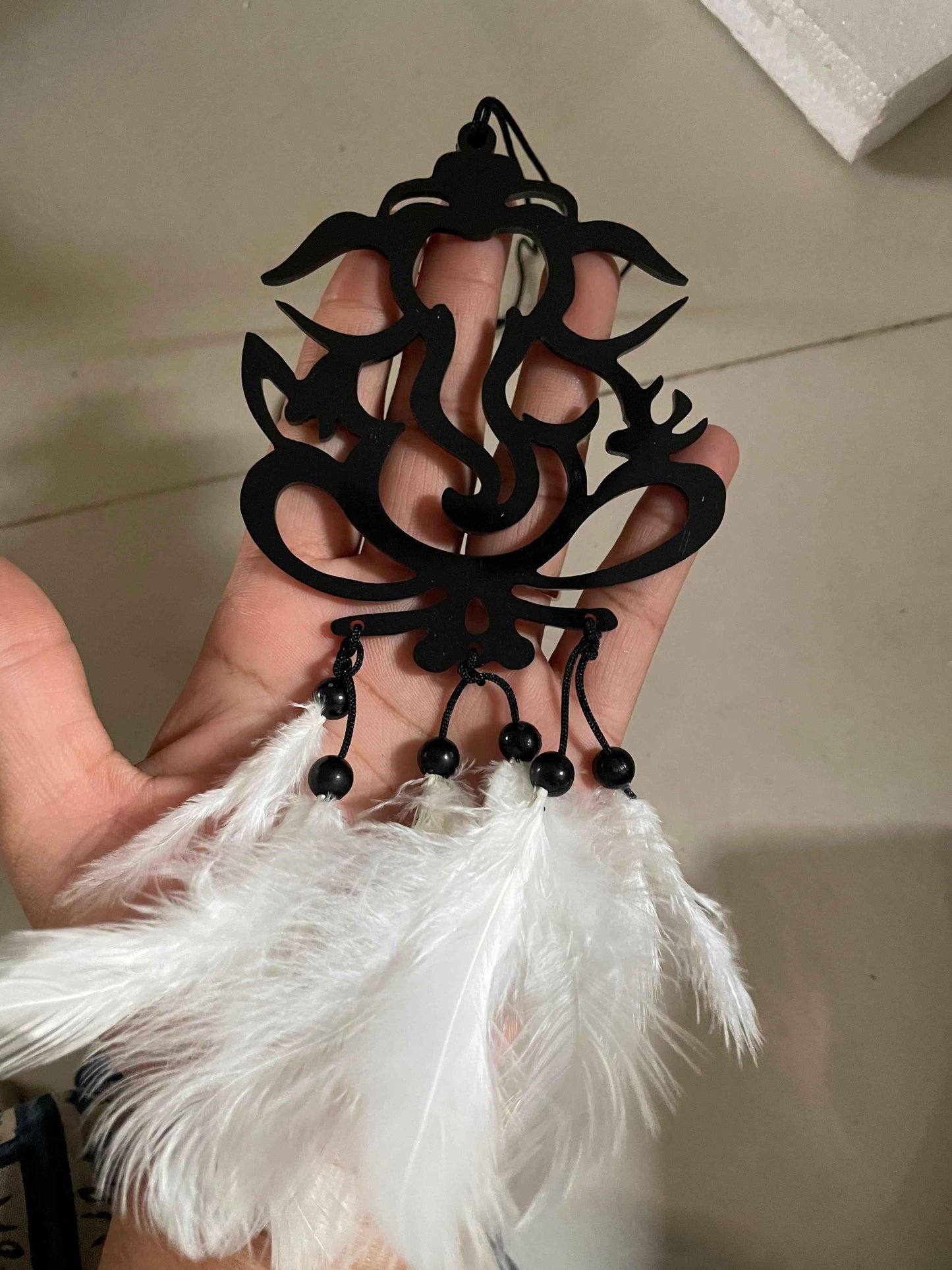 Hanging Car Accessories Dream Catcher with Shree Ganesh Idol – Spiritual Car Charm | NISHU Superstores