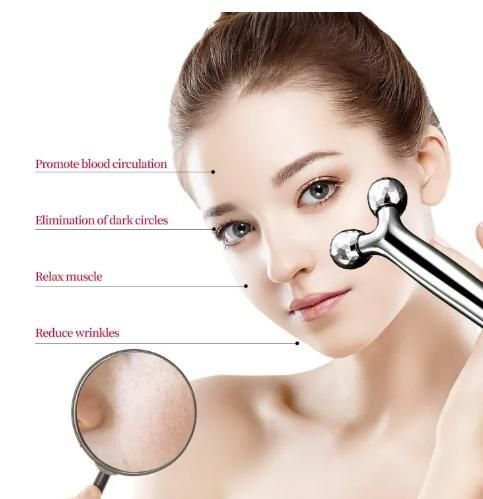 3D 360° Face Massage Roller | Mini Long Handle Massager for Skin Glow – NISHU Superstores