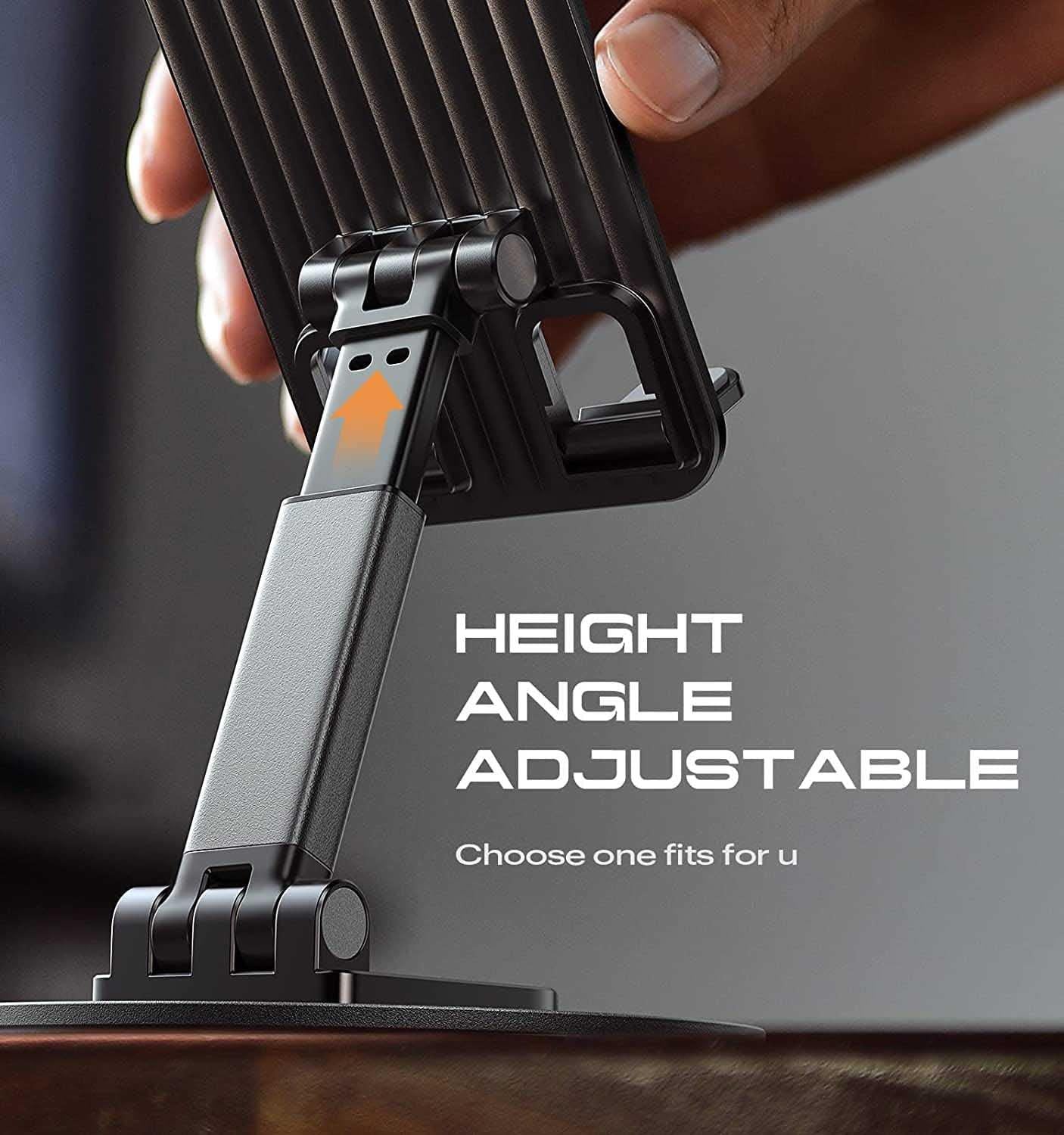 Mobile Phone Stand with 360° Rotation – Adjustable Height & Angle | NISHU Superstores