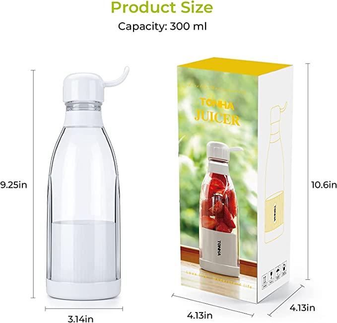 Portable Blender Juicer 400ml – Mini Wireless Smoothie & Juice Maker with 4 Blades | NISHU Superstores