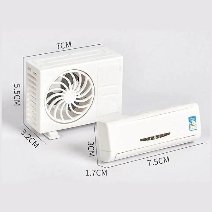 Miniature AC Design Solar-Powered Car Air Freshener Diffuser – Eco-Friendly & Stylish | NISHU Superstores