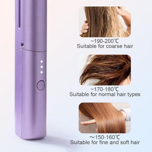 Rechargeable Hot Comb Hair Straightener | Cordless & Portable Styling Tool | NISHU Superstores