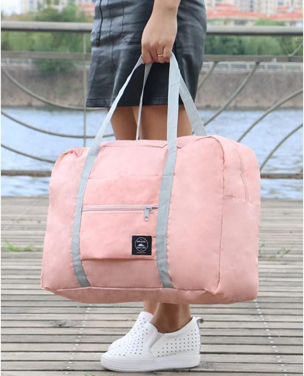 Foldable Travel Tote Bag – Lightweight Waterproof Duffel for Travel & Gym ( Pack of 2 ) | NISHU Superstores