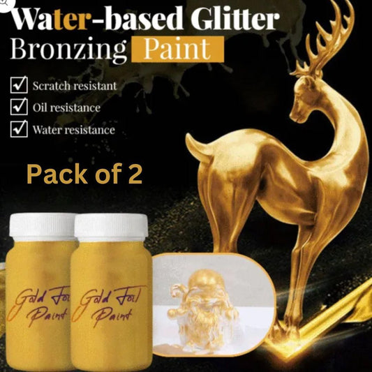Water-based Glitter Bronzing Paint – Metallic 100g Pack of 2 | NISHU Superstores