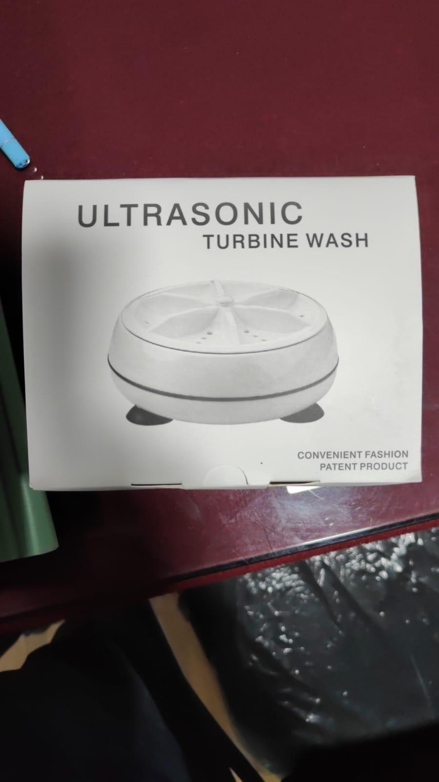 2-in-1 Mini Washing Machine – Portable Rotating Ultrasonic Turbine Washer | NISHU Superstores