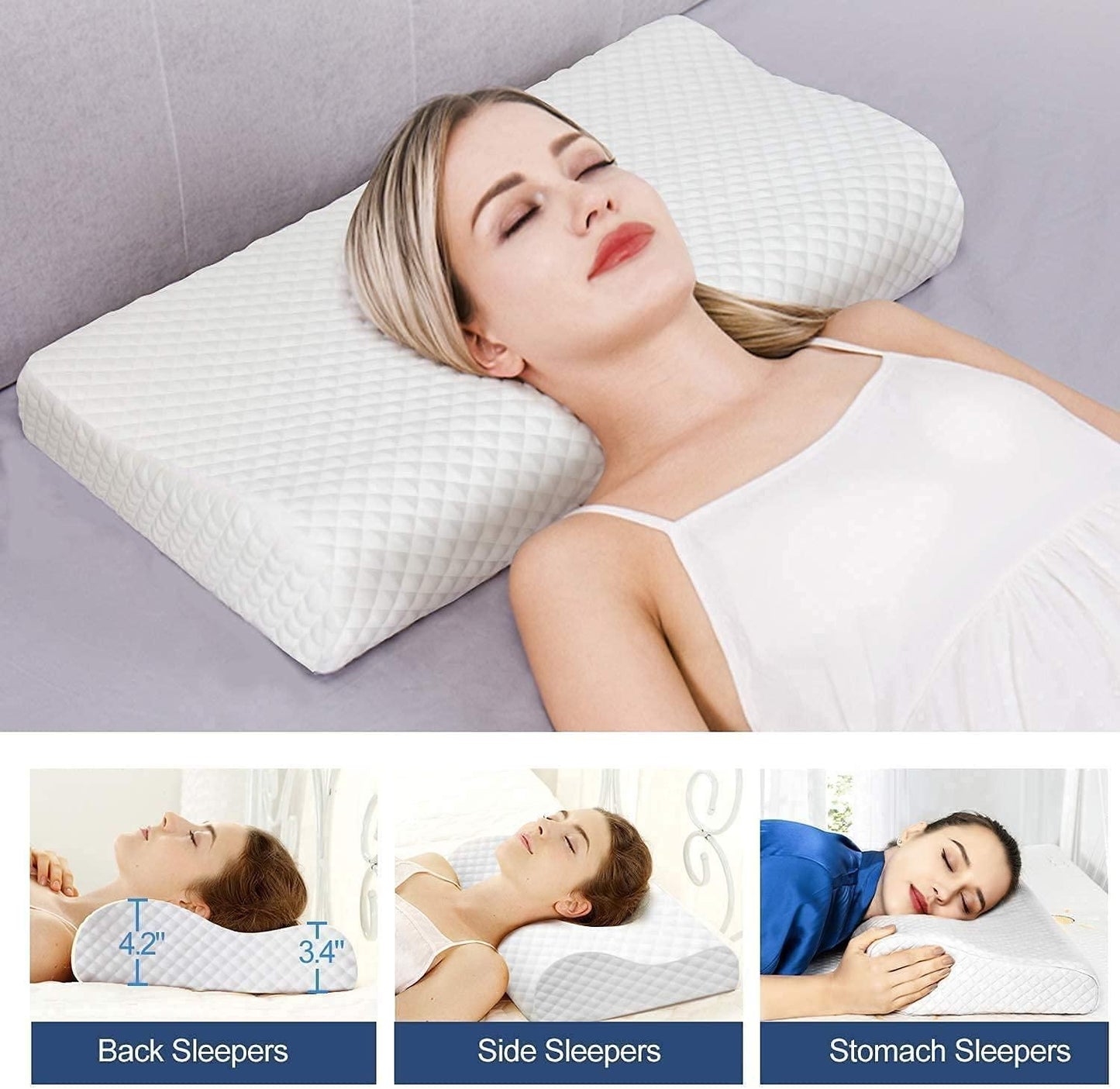 Orthopedic Neck Slider Pillow – Ergonomic Support for Neck Pain Relief | NISHU Superstores