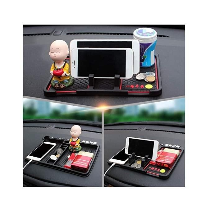 HSR Multifunction Phone & GPS Holder – Anti-Slip Silicone Pad for Car Dashboard | NISHU Superstores