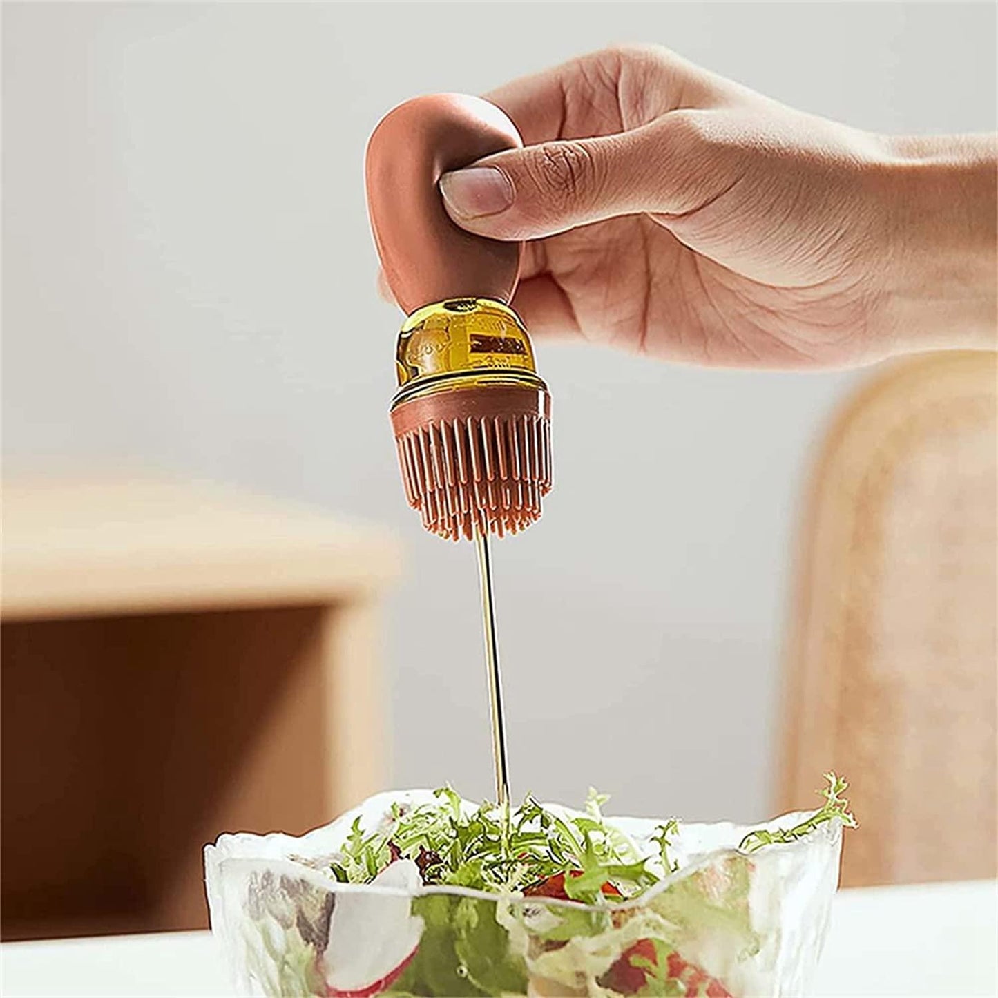 Oil Dispenser with Silicone Brush – 2-in-1 Bottle for Cooking, Grilling & Baking | NISHU Superstores