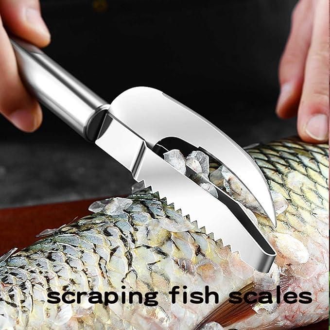 3-in-1 Fish Scaler Scraper – Kitchen Tool with Scale Remover, Cutter & Storage Box | NISHU Superstores