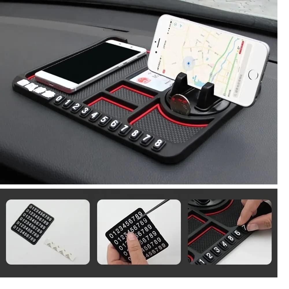 HSR Multifunction Phone & GPS Holder – Anti-Slip Silicone Pad for Car Dashboard | NISHU Superstores