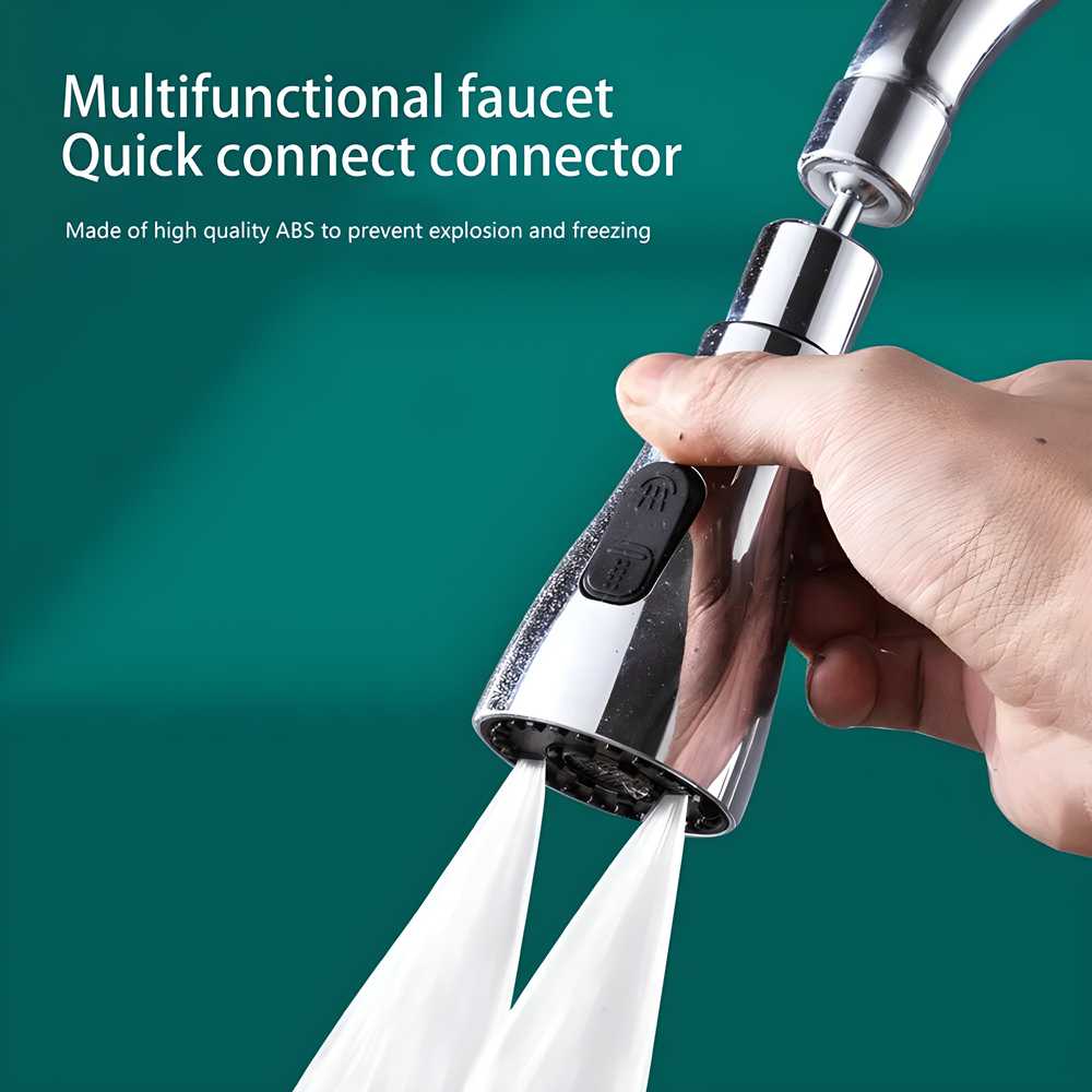 3 Modes Kitchen Sink Faucet Tap – 360° Rotating Water Saving Nozzle | NISHU Superstores
