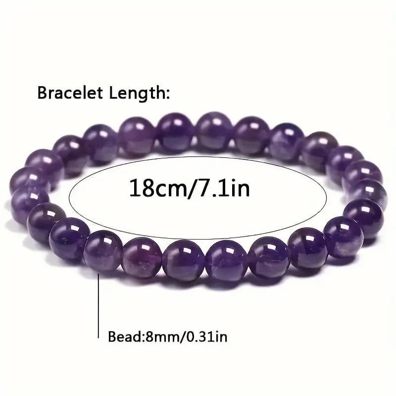 Stretchable Handmade Natural Crystal Stone Bracelet – Pack of 2 Spiritual Jewelry | NISHU Superstores