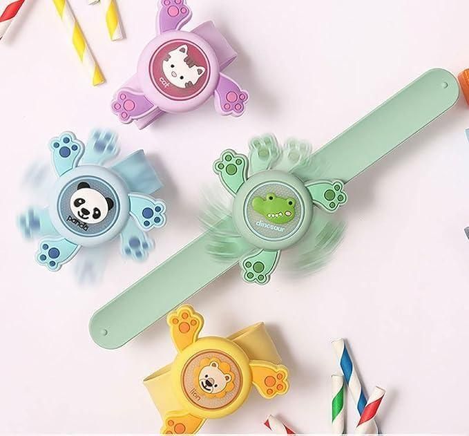 LED Light Spinning Slap Band Cartoon Bracelet for Kids – Fun & Safe | NISHU Superstores
