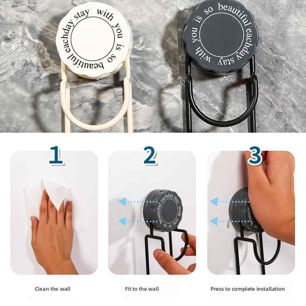 2 Pcs Waterproof Vacuum Suction Hook – Strong & Reusable Wall Hooks | NISHU Superstores