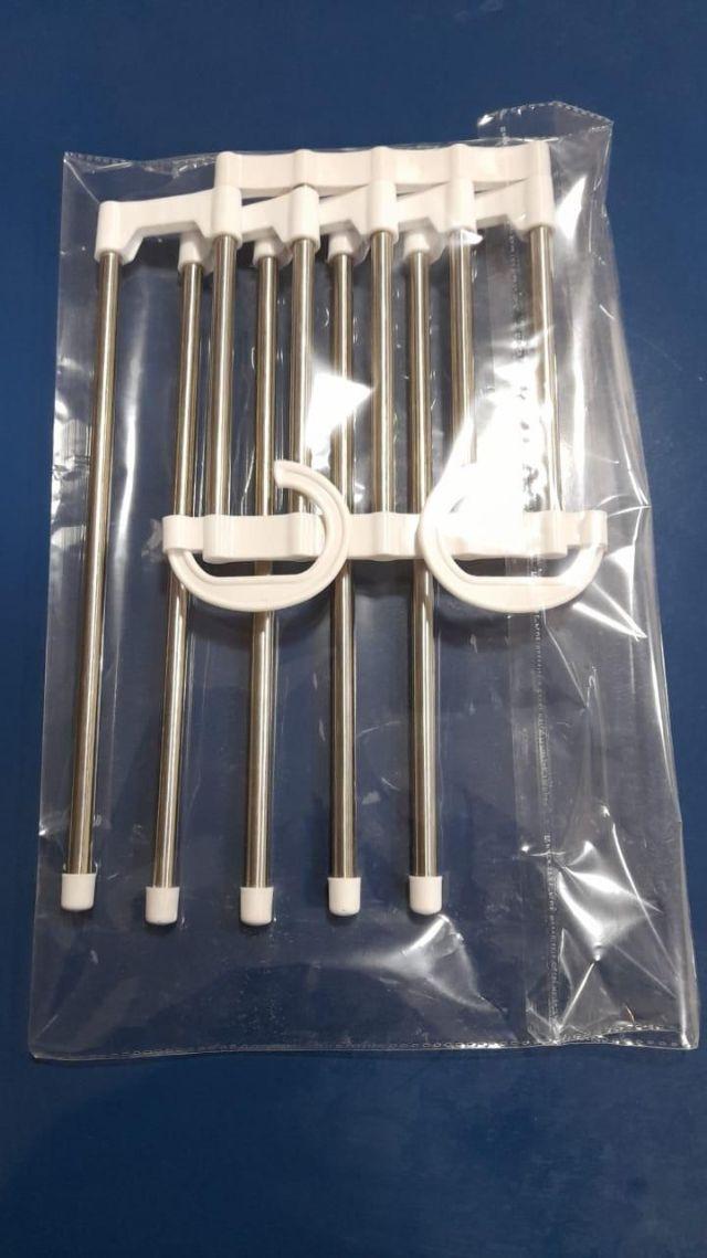 5-in-1 Stainless Steel Multifunction Pants Rack (Pack of 2) – Retractable Trouser Hanger | NISHU Superstores