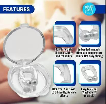 Anti-Snoring Nose Clip Device – Comfortable Nasal Strips for Men & Women | NISHU Superstores