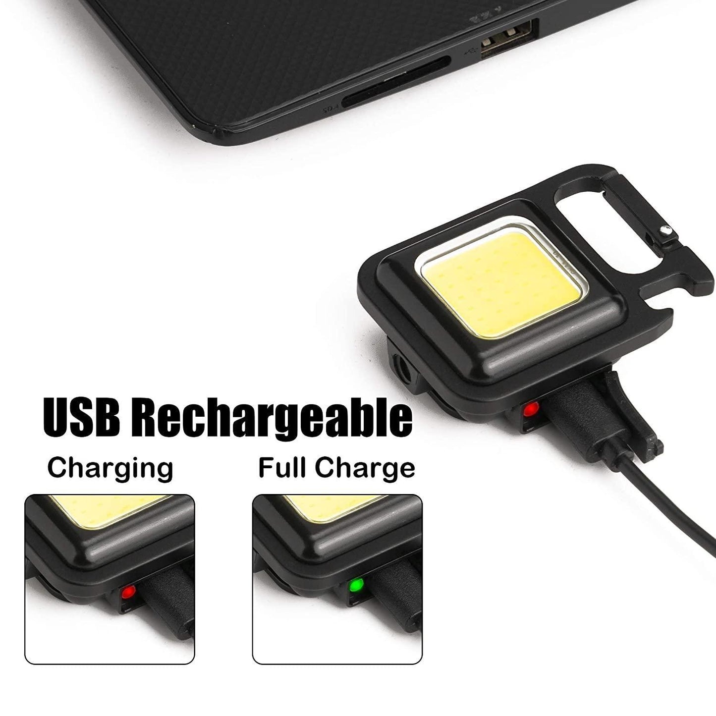 Small Rechargeable Keychain Flashlight – Portable LED Torch with USB Charging | NISHU Superstores